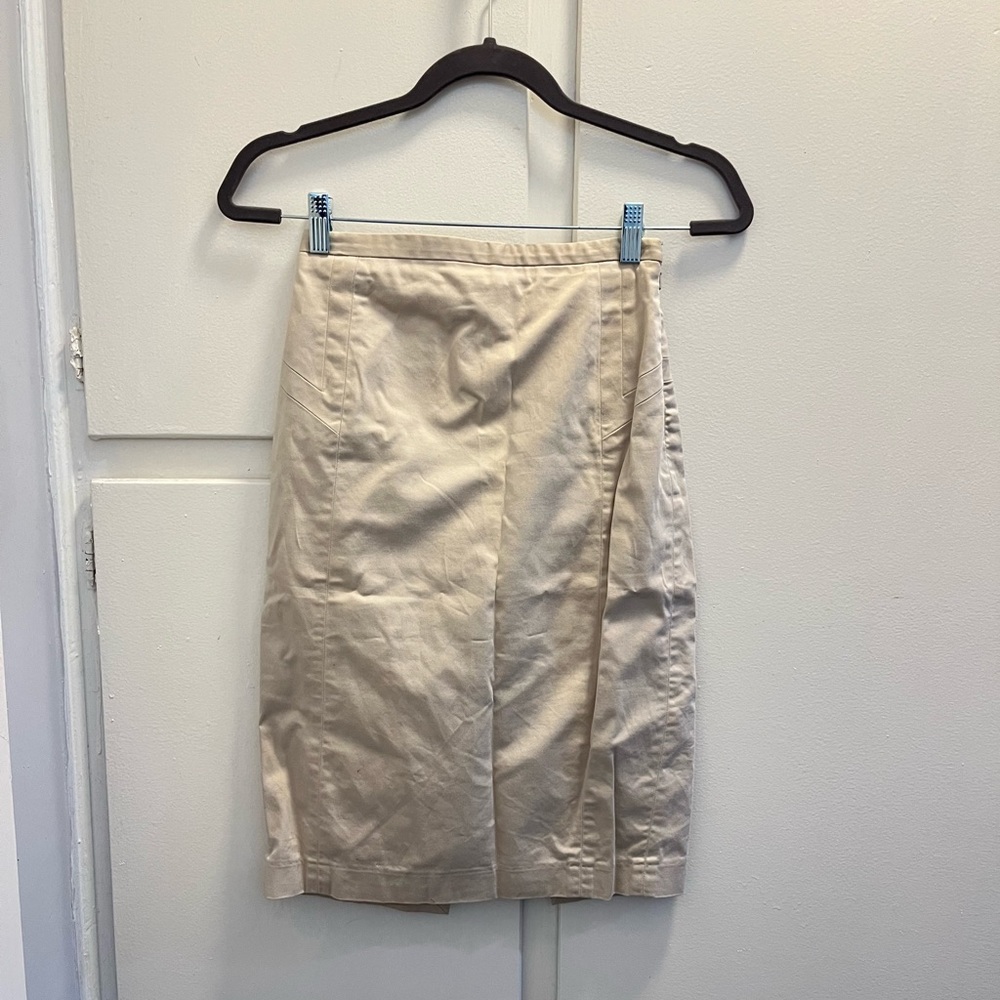 Express beige pencil skirt